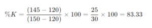 %K line example